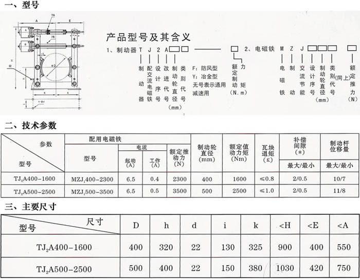 防風(fēng)電磁塊式制動(dòng)器